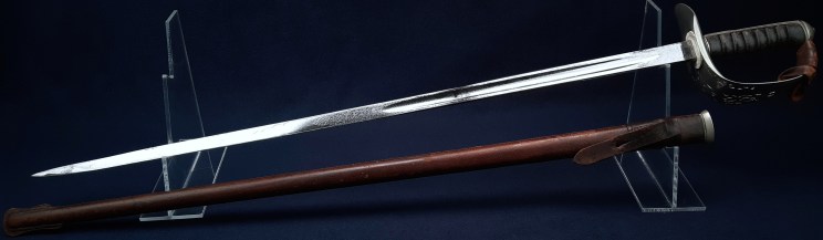 British WW1 1897 Pattern Infantry Officers Sword of Captain Bertram de Weltden Weldon MC, MID 06